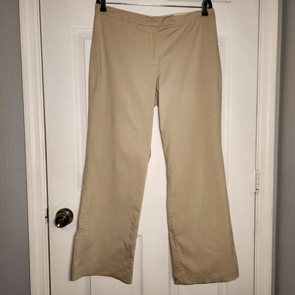 Lane Bryant Straight Leg Mid-Rise Khaki Pants - Size 16 - Picture 1 of 5